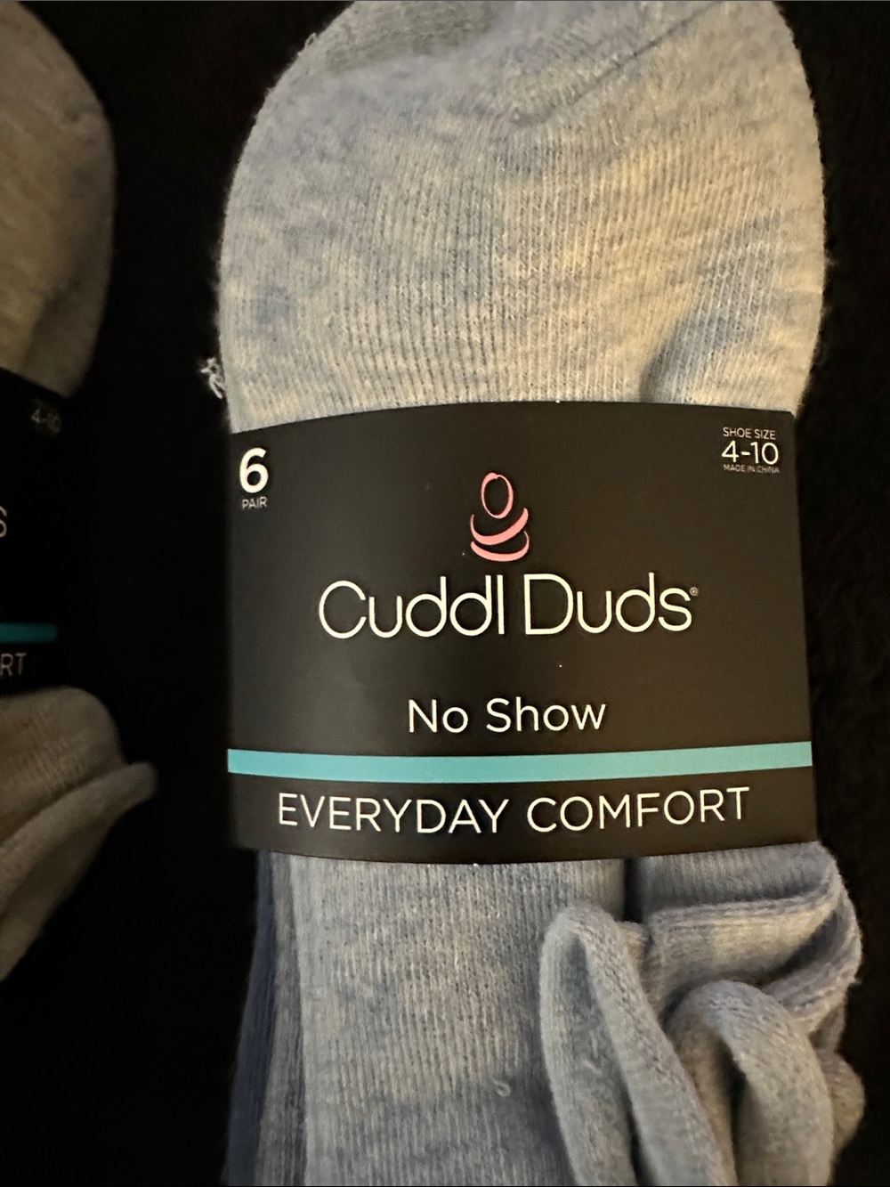 Cuddl Duds No-Show Socks Woman’s Shoe Size 4-10 NWT 12 Pair - Picture 2 of 4